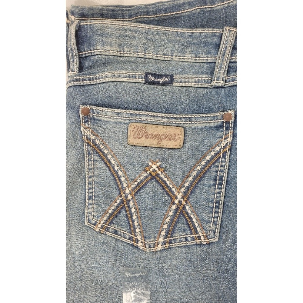 Wrangler Women's Retro Mae Mid Rise Stretch Boot Cut Jeans - Deadwood - 32/13x34